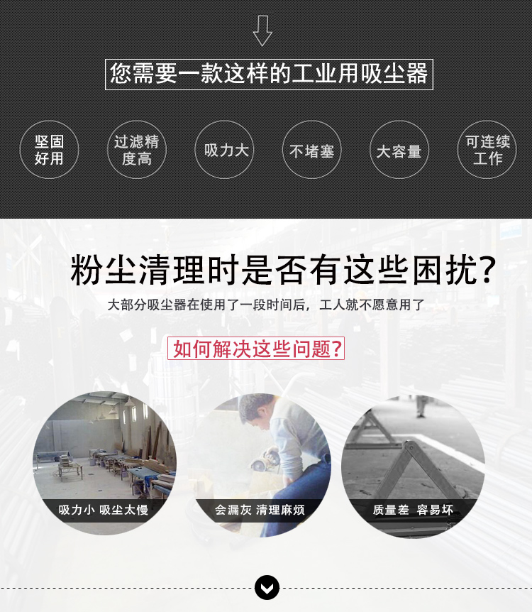 工业粉尘吸尘器