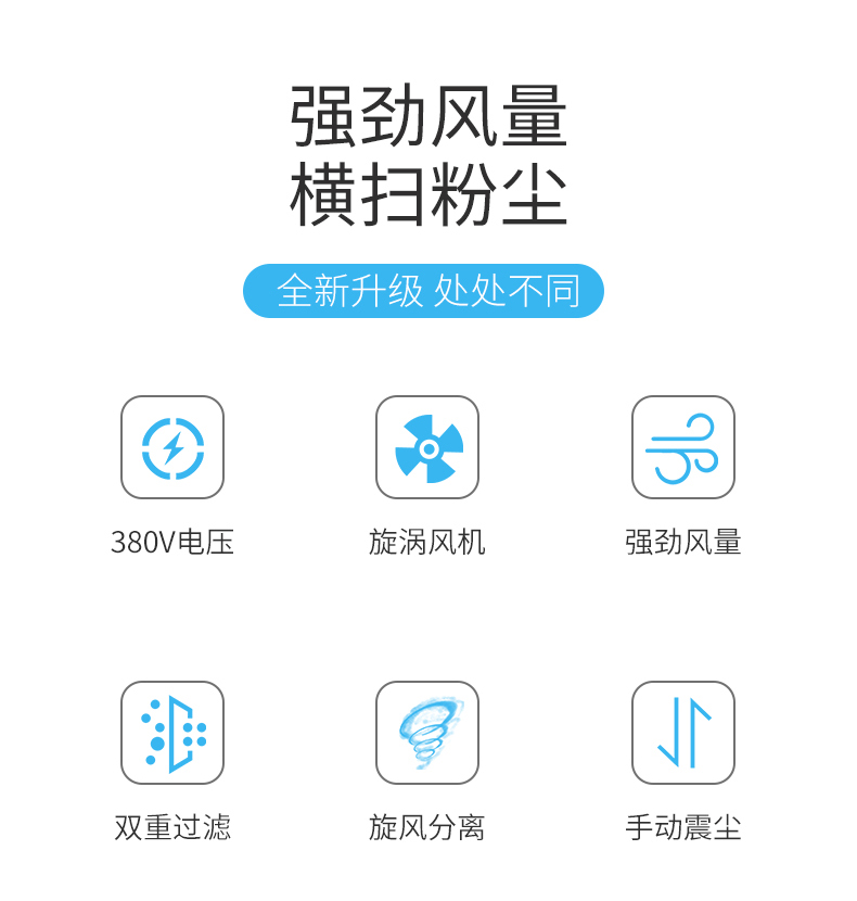 大功率工业吸尘器大小